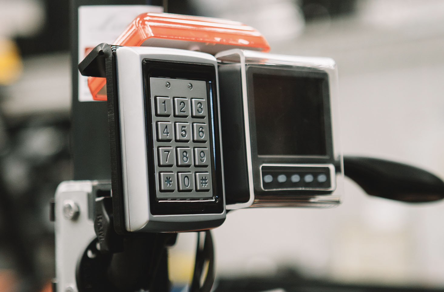 Fleet iQ360 in use - PIN Reader