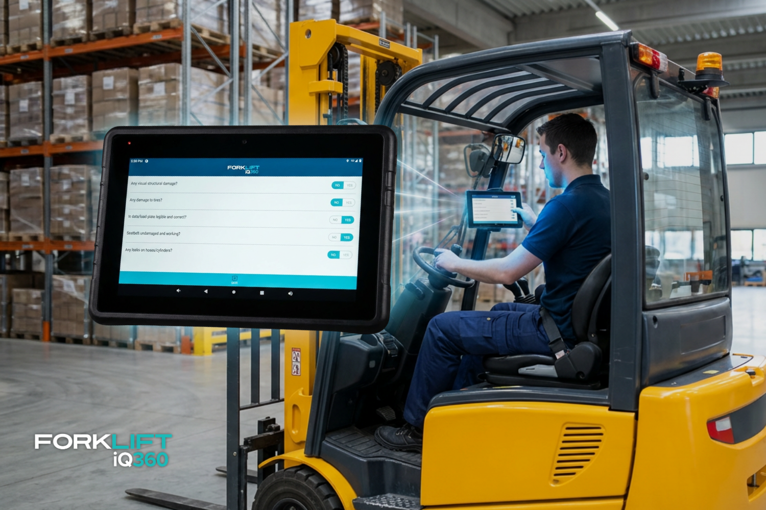 Gestión de flotas conforme a OSHA: Solución iQ360 para carretillas elevadoras
