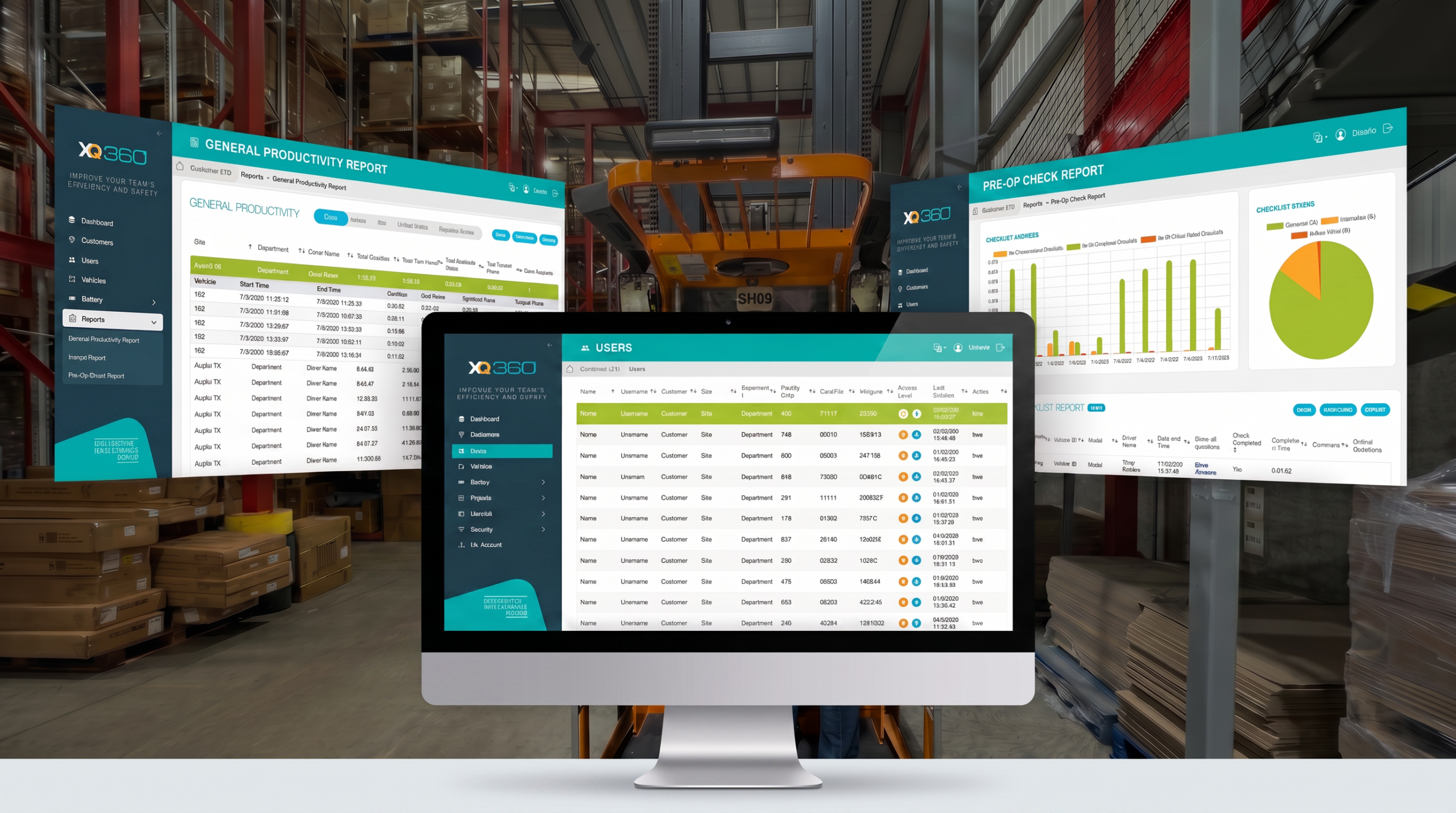Blog 1 Image 2 Forklift operator authenticating with individual PIN at warehouse access terminal — PUWER compliance